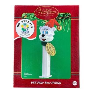 Pez Candy Polar Bear Holiday Carlton Heirloom Collection Ornament